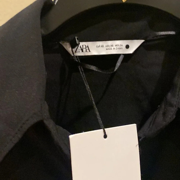 Zara MIDI SHIRT DRESS - Picture 6 of 9